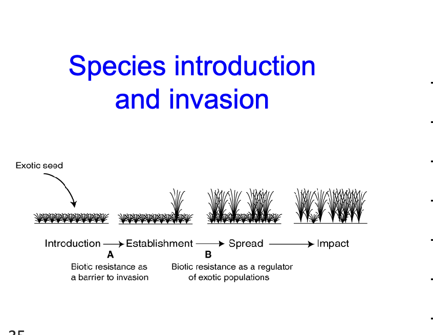 <p>Speices introduction and invasion</p>