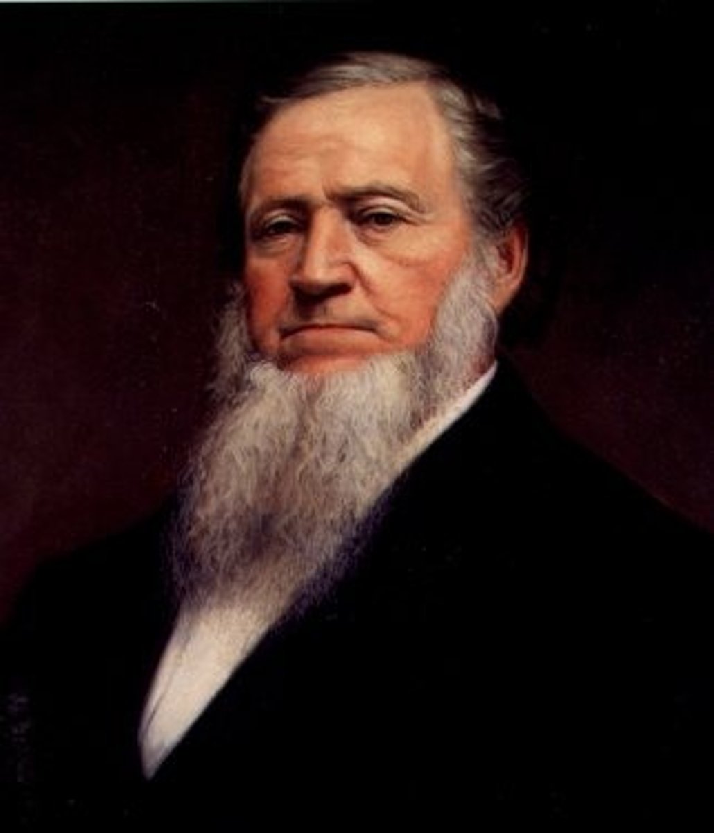 <p>Mormon leader who led the Mormons west to settle in Utah</p>
