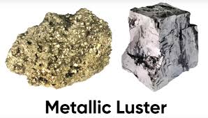 <p>Shines like metals (silver, gold)</p>