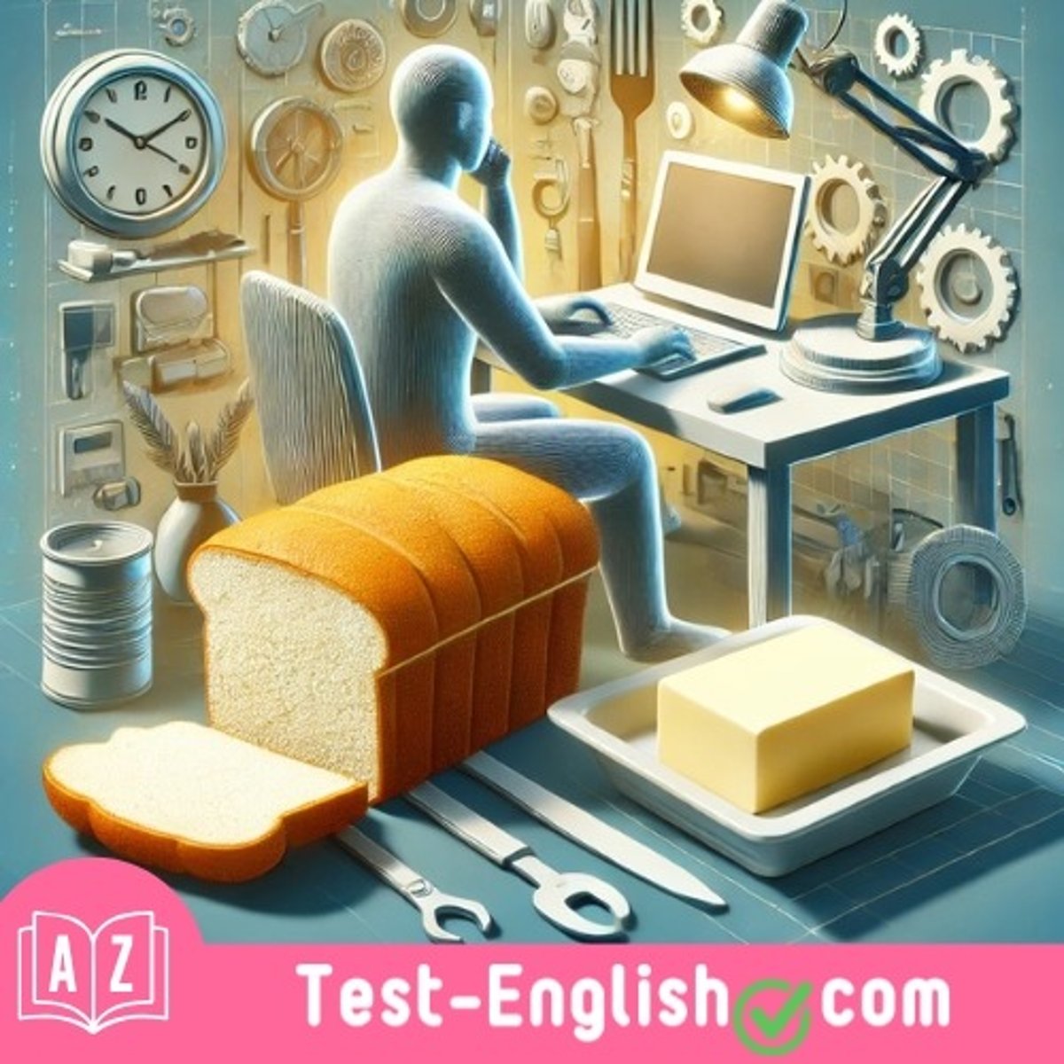 <p>Writing is my bread _____; it pays the bills.</p>