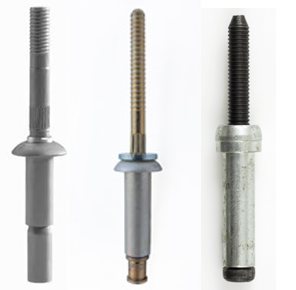 <p>(Also known as a pop rivet) is a tubular mechanical fastener designed to be installed completely from one side of a structure</p>