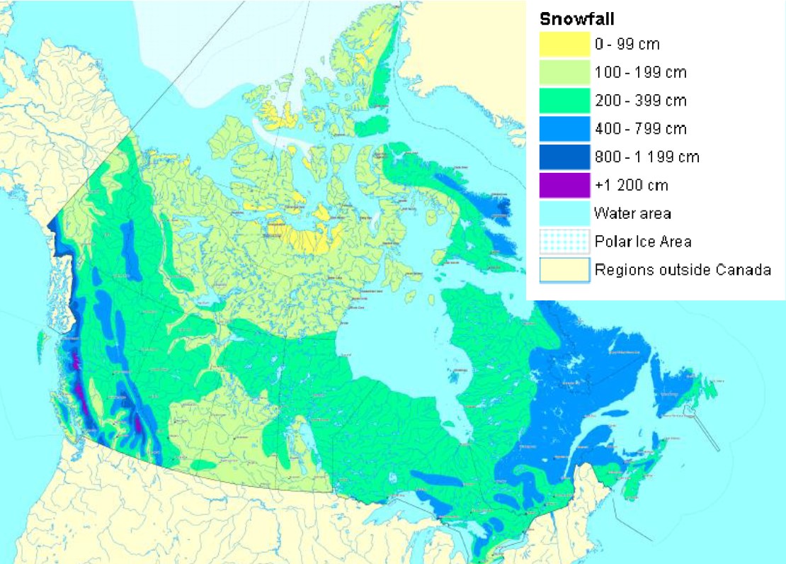 <ul><li><p>orographic uplift creates clouds on windward flanks</p></li><li><p>clouds precipitate snow during winter months</p></li><li><p>create the heaviest snowstorms and snowpacks in the world</p></li><li><p>common in Rocky Mountains, Ca</p></li><li><p>melting snowpacks provides drinking water, power generation and irrigation</p></li></ul>