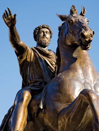 <ul><li><p>Roman Arts</p></li><li><p>Notable Roman Statues</p></li><li><p>Equestrian Statue of ___</p></li><li><p>176 CE</p></li><li><p>Equestrian statues were common in ancient Rome to honor military and civic achievements.</p></li></ul><p></p>