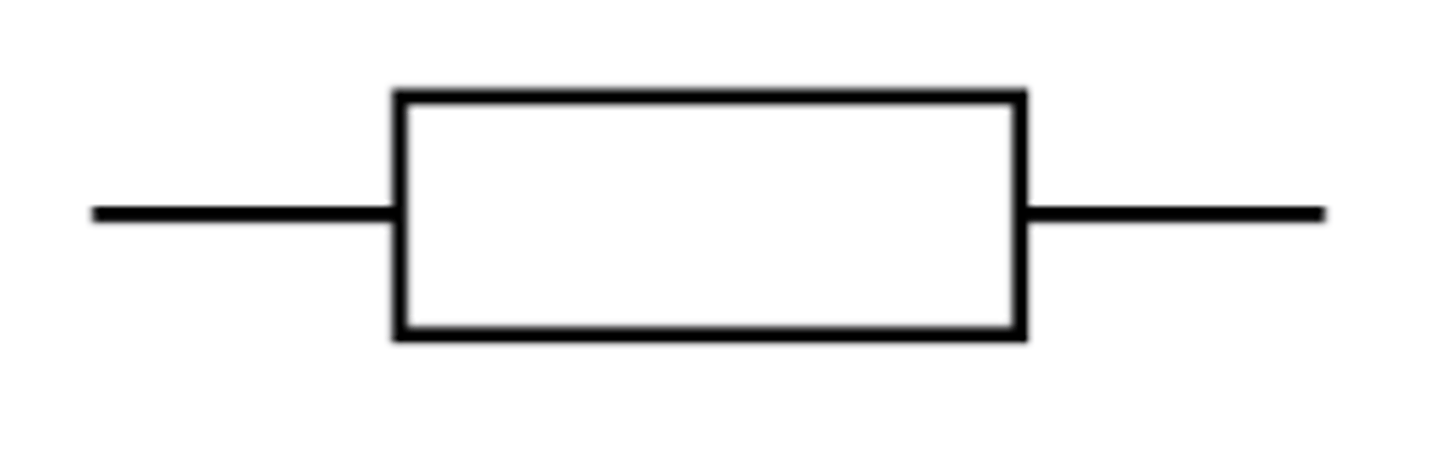 <p>A device that restricts or limits the flow of current</p>