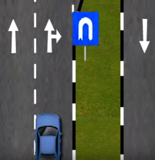 <p>u turn procedure</p>