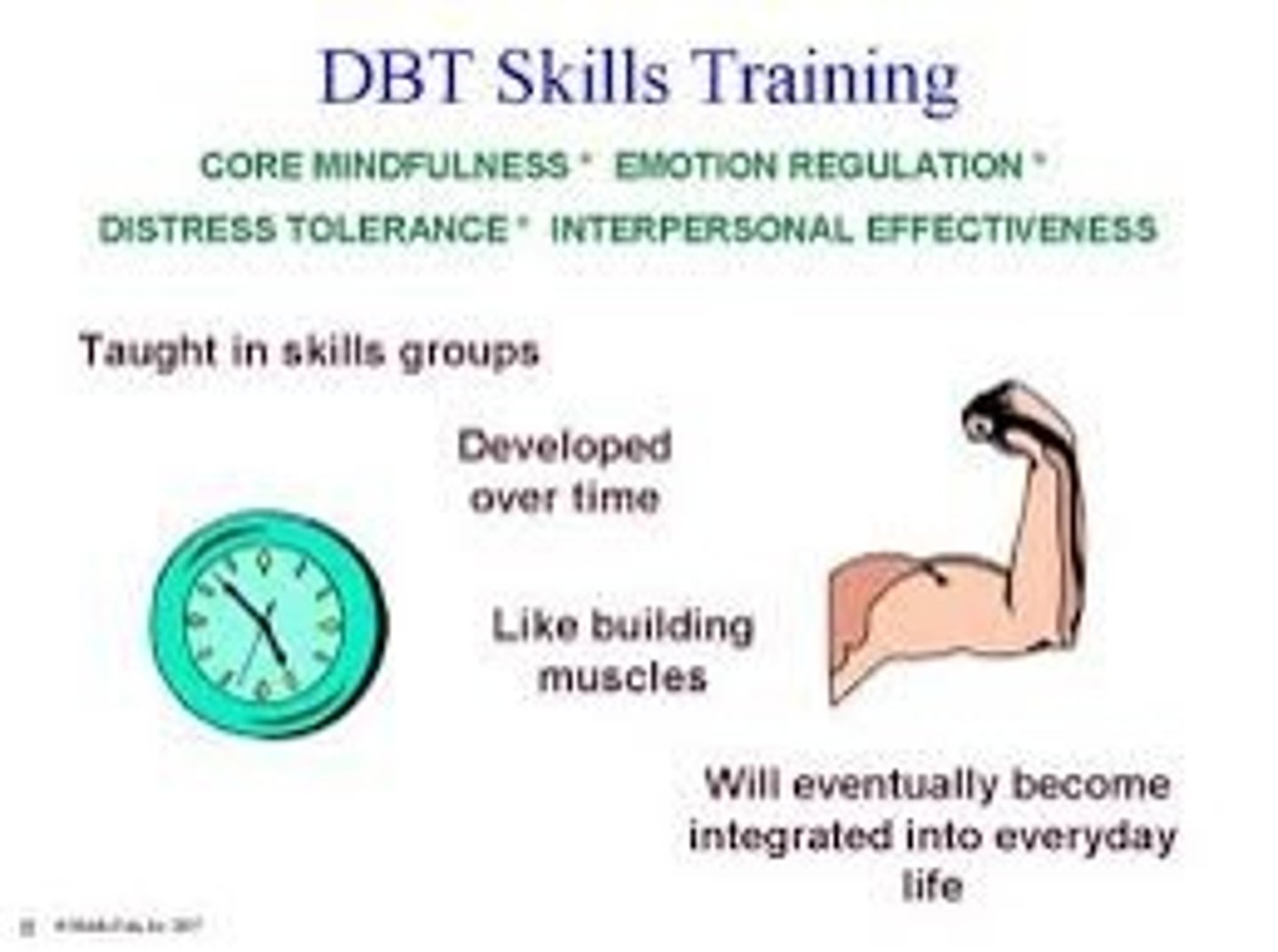 <p>a CBT treatment that helps people learn to accept reality and manage their emotions and relationship skills</p>