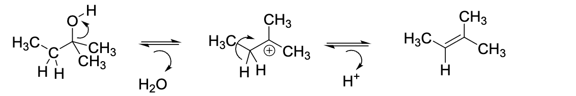 <p>What is wrong with this mechanism of an acid-catalyzed dehydration reaction?</p>