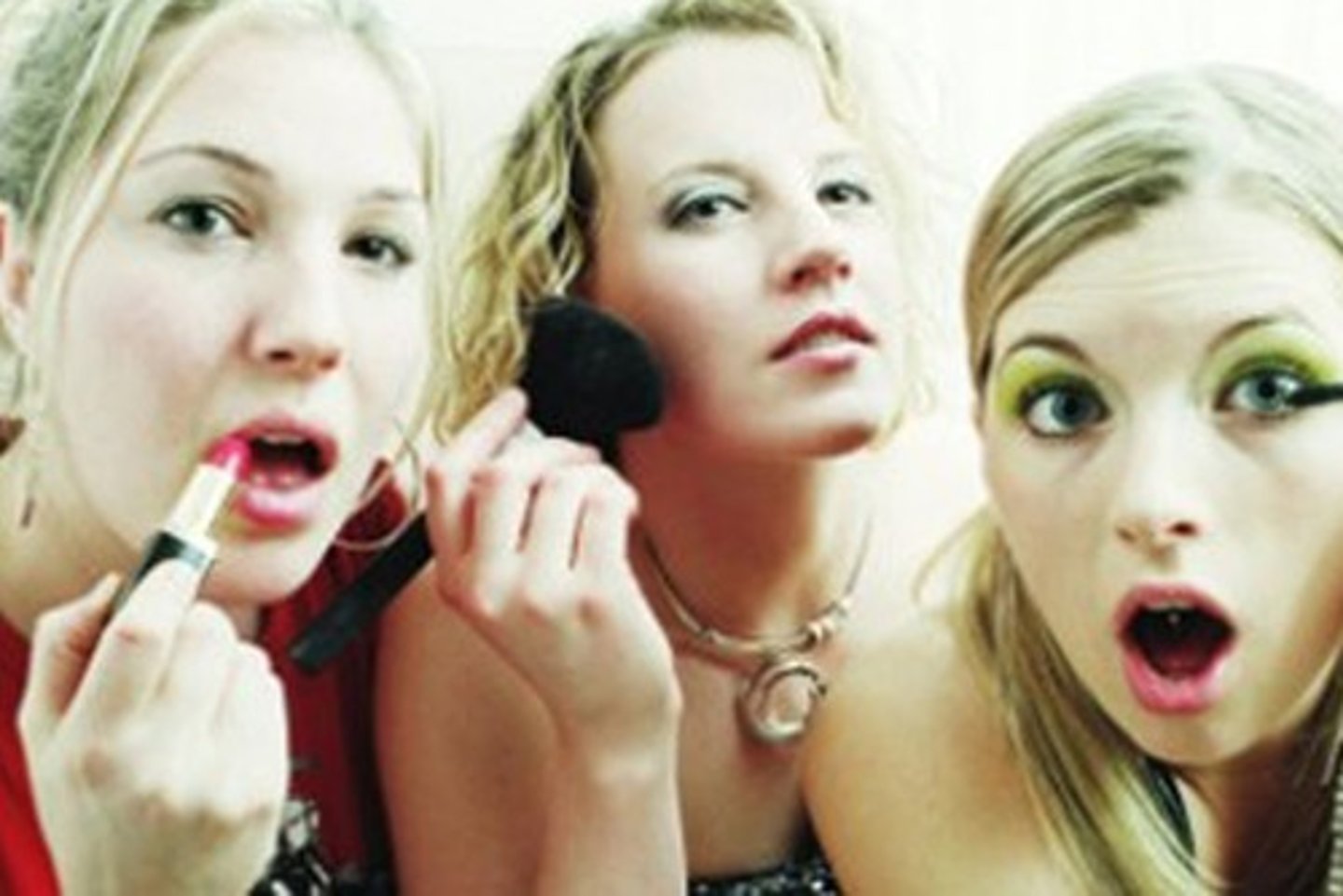 <p>They put makeup on themselves.</p>