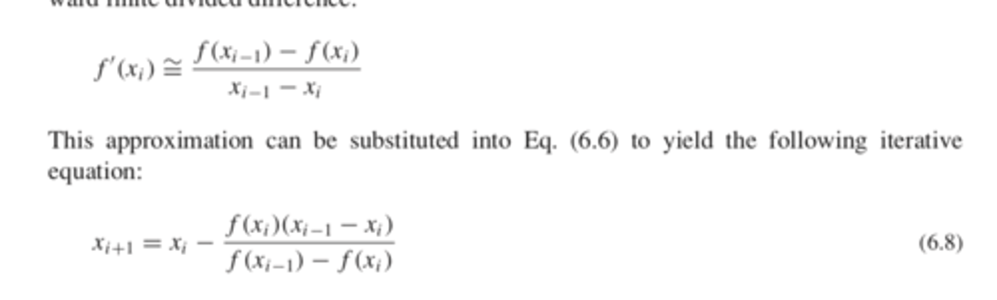 <p>when derivatives are hard to evaluate, so use the backward finitde divided difference</p>