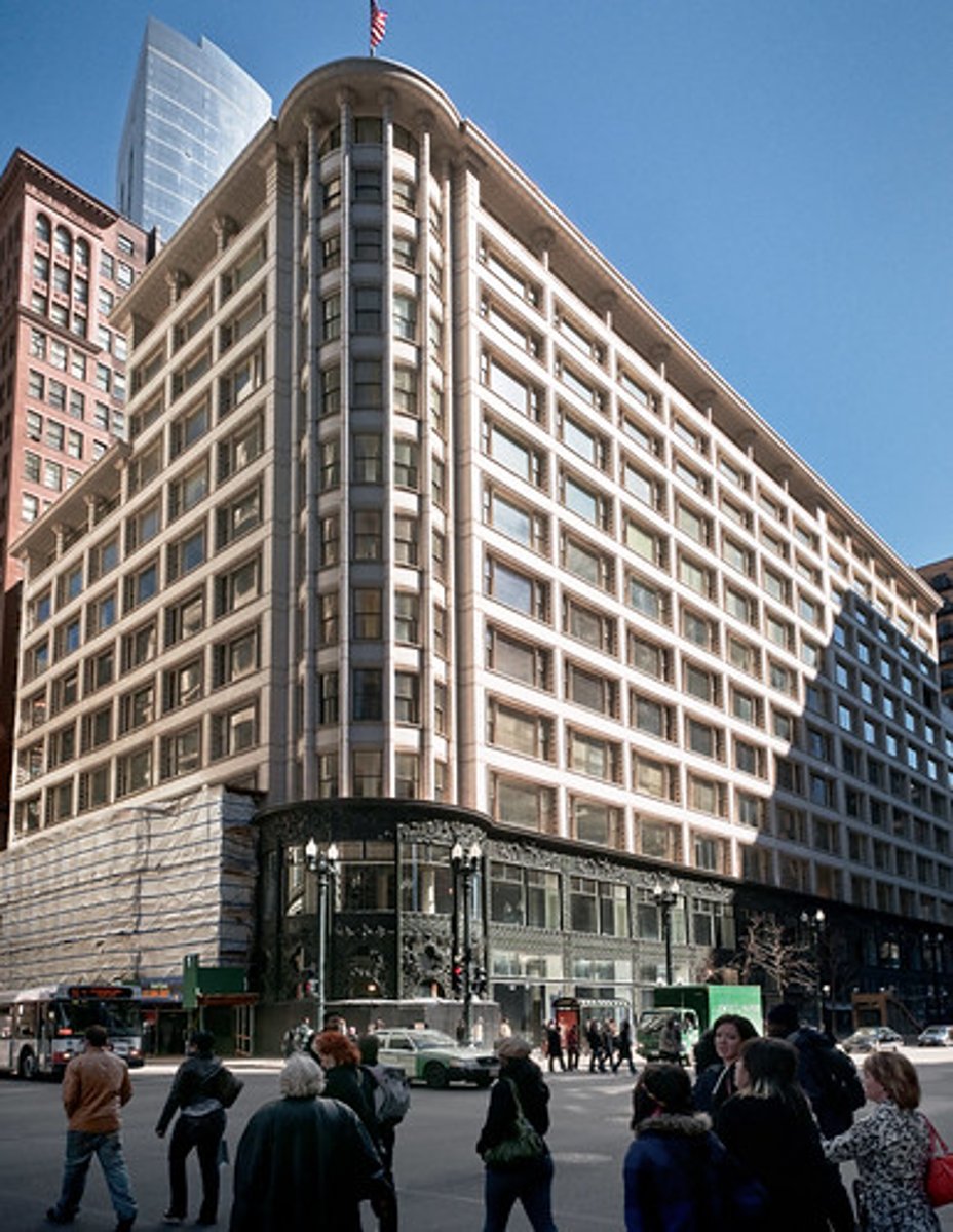 <p>Architect: U.S. Louis Sullivan</p><p>Period:</p><p>Dates: 1899-1903 C.E.</p><p>Culture: Chicago, Illinois</p><p>Material: Iron, steel, glass and terra cotta</p>