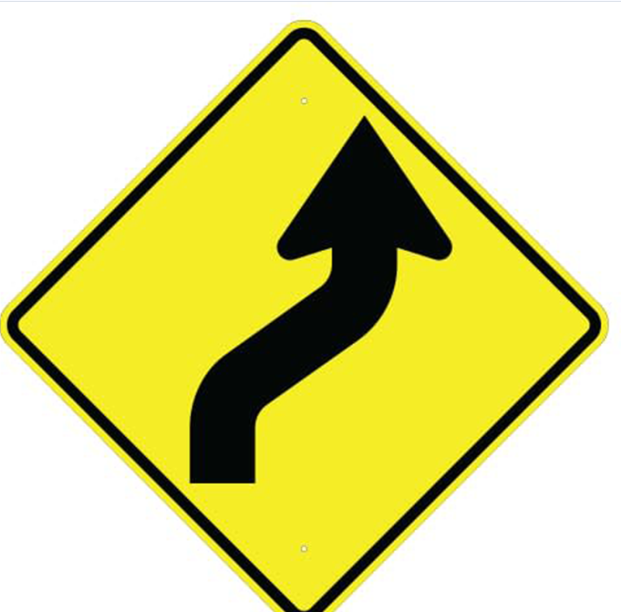 <p>What Does This Sign Mean?: Reversing Curves</p>