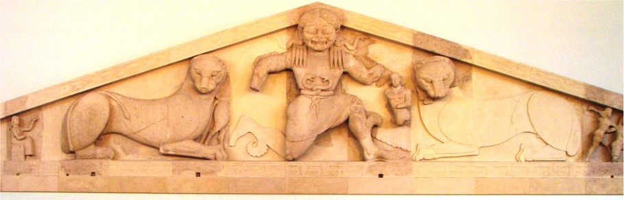 <p>West Pediment of the Temple of Artemis, Mon Repos, Corfu</p>