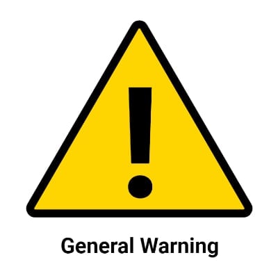 <p><strong>General Warning</strong></p>