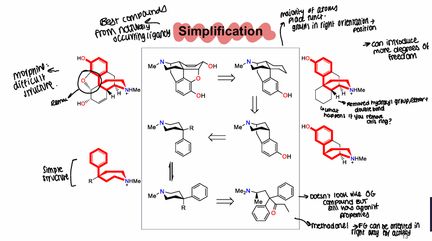 <p>Best compounds come from naturally occurring ligands, end result may not look like original compound but still has agonist properties </p>