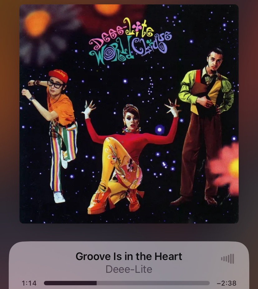 <p>Groove is in the Heart</p><p>Deee-Lite</p>