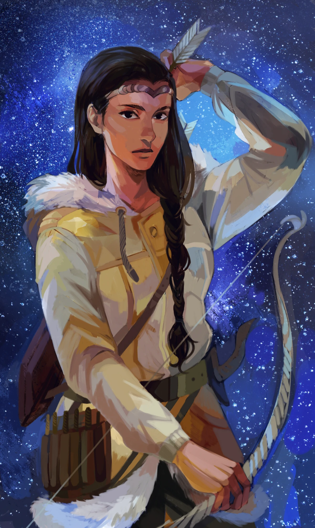 <p>goddess of the hunt, she loved being in the woods and hiking</p>