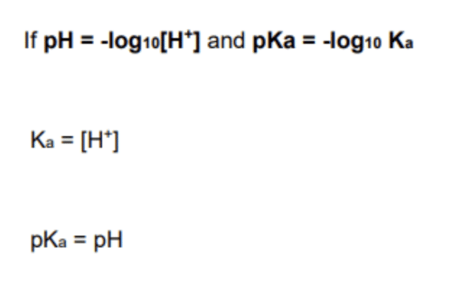 <p>The same as pKa value because of the diagram</p>