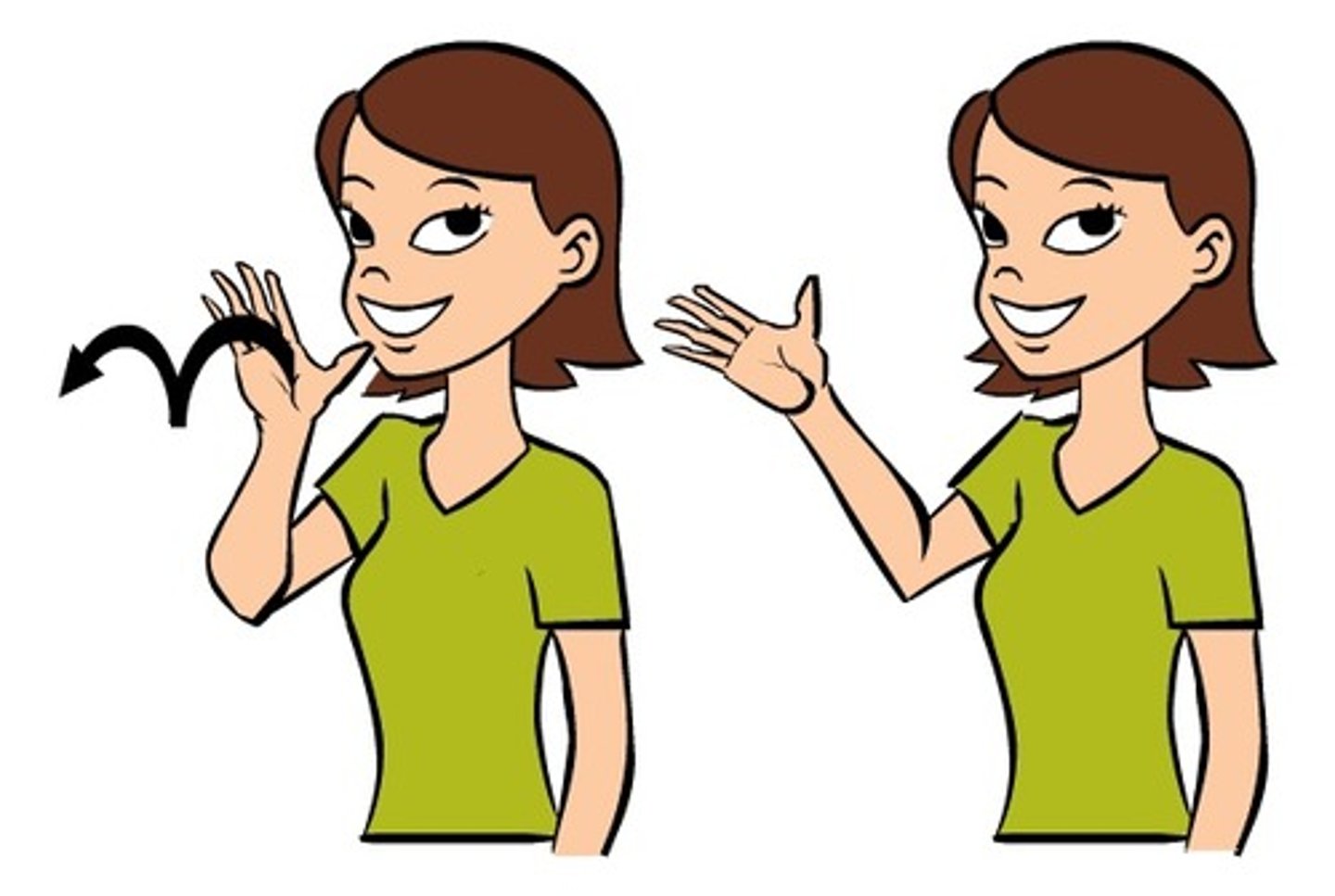 <p>5 handshape, thumb on chin - hand bounces out from face twice.</p>