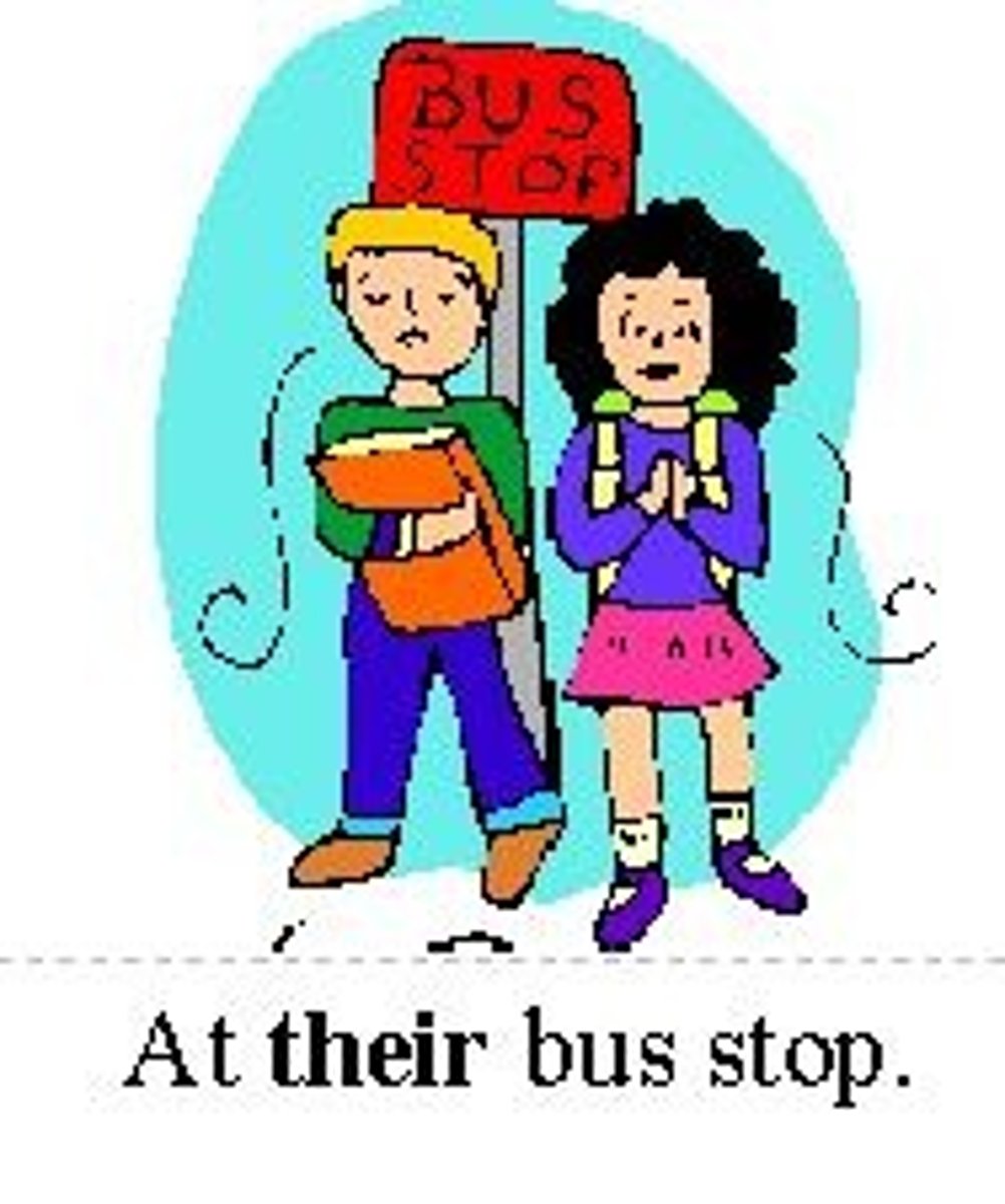 <p>...They are at THEIR bus stop.</p>