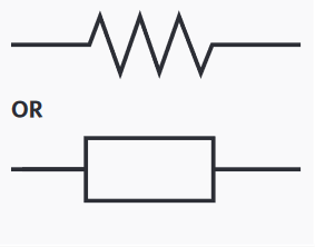 <p>an electrical component that resists the flow of electric current and causes a drop in voltage</p>