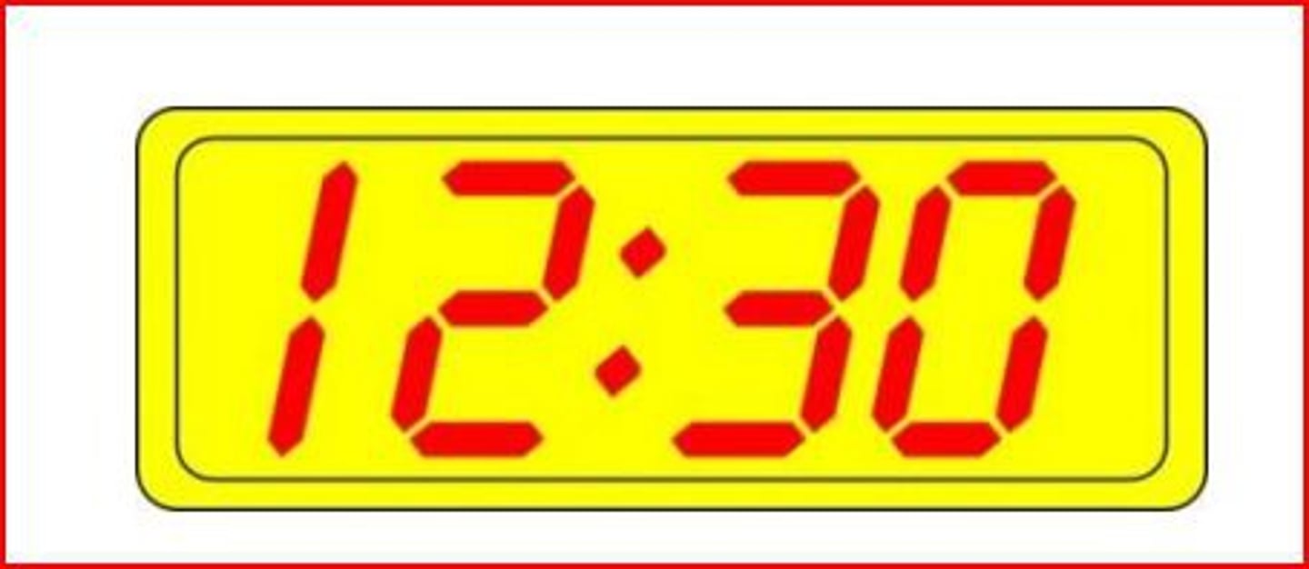 <p>It's 12:30</p>