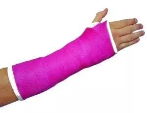 <p>She Cries</p><p>She cries because she has a broken arm.</p>