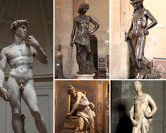 <p>Donatello and Michelangelo (David)</p>