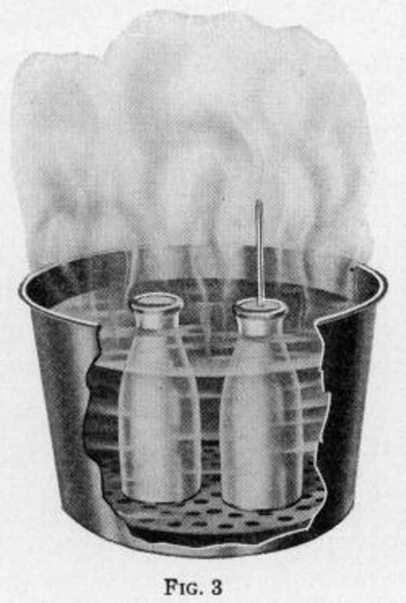 <p>A process of heating food/drinks to a temperature that is high enough to kill harmful bacteria</p>