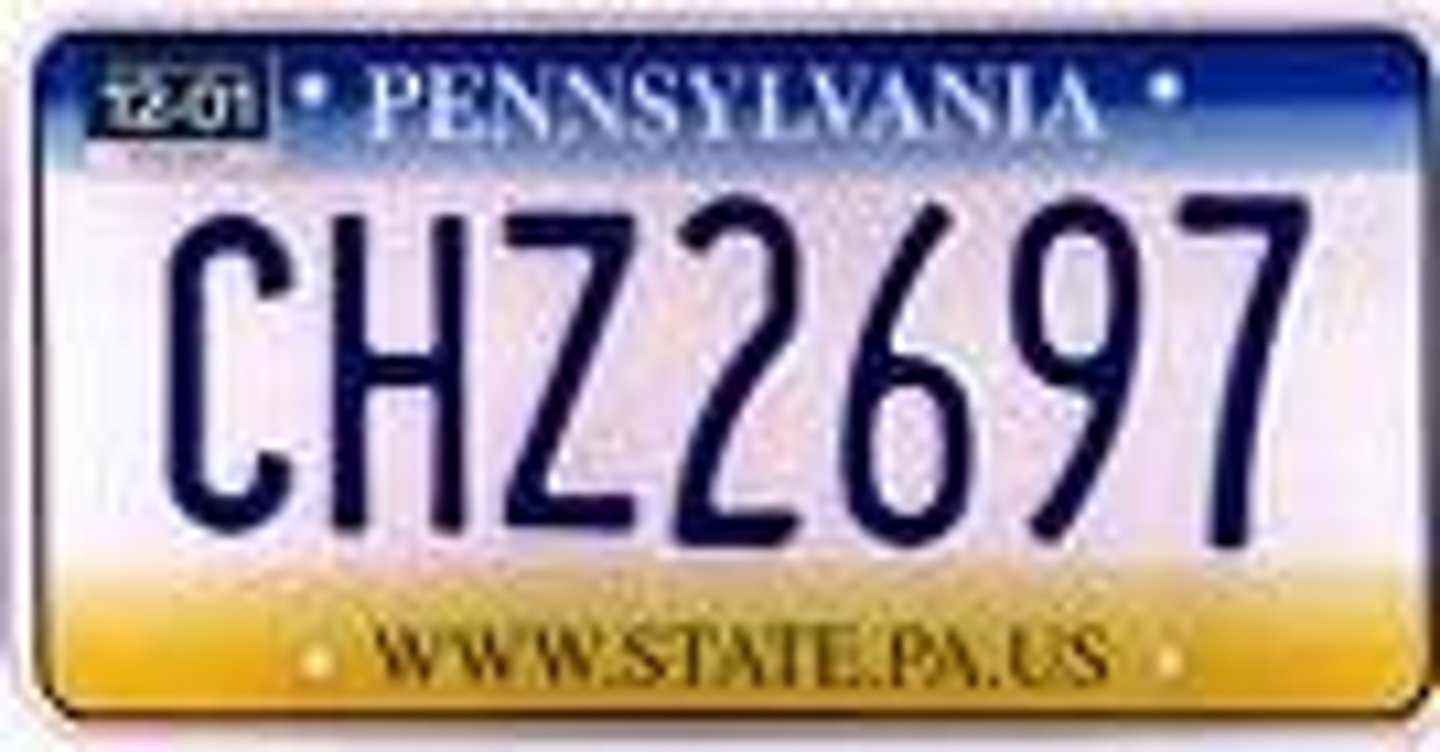 <p>license plate</p>