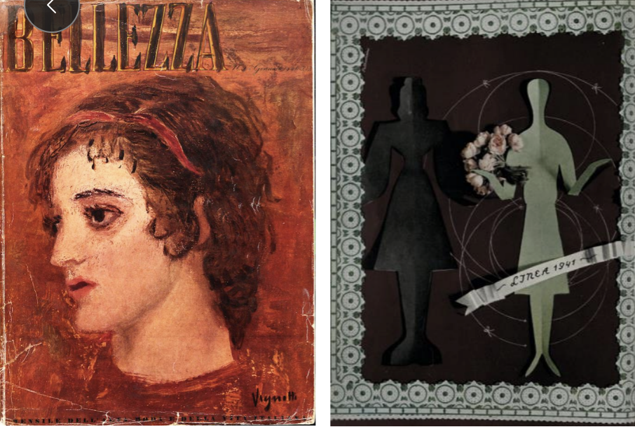 <ul><li><p>First issue of magazine looked like roman bust > return to the old </p></li><li><p>Mag goal was to encourage the creation of italian fashion </p></li><li><p>Promoted "silhouettes of the year” - very simple, broad idea of what the designers should be inspired by under fascism </p></li></ul><p></p>