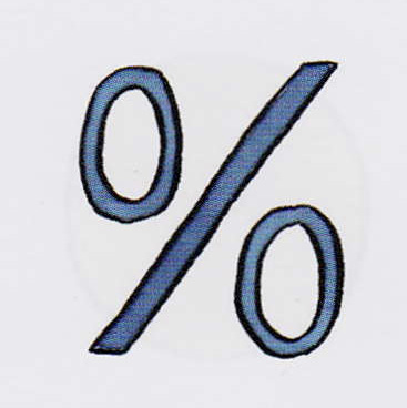 <p>percent, percentage</p>