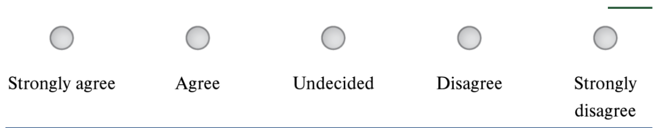 <ul><li><p><span style="background-color: transparent; font-family: "Times New Roman", serif;"><span>Giving each survey answer choice </span></span><span style="background-color: transparent; font-family: "Times New Roman", serif; color: yellow;"><strong><em><span>a clear, descriptive label (e.g., “Strongly agree,” “Agree,” etc.) instead of just numbers</span></em></strong></span><span style="background-color: transparent; font-family: "Times New Roman", serif;"><span>—this helps respondents interpret the scale consistently</span></span></p></li></ul><p></p>