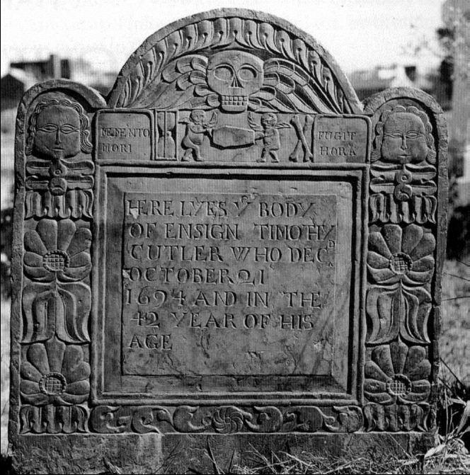 <p>Headstone of Timothy Cutler</p>