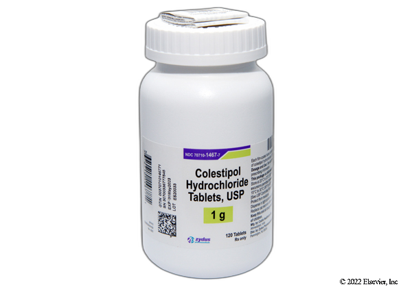 <ul><li><p>Granules or 1-gram tablets </p></li><li><p>Dose: 5-30 g/day for granules </p></li><li><p>Indicated for primary cholesterolemia and also hyperglycemia</p></li><li><p>Warning: Other drugs should be administered at least 1 hour before or 4 hours after colestipol. </p></li></ul><p></p>
