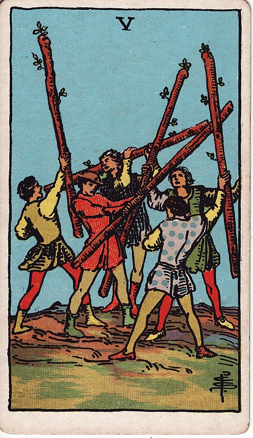 <p>Five of Wands</p>
