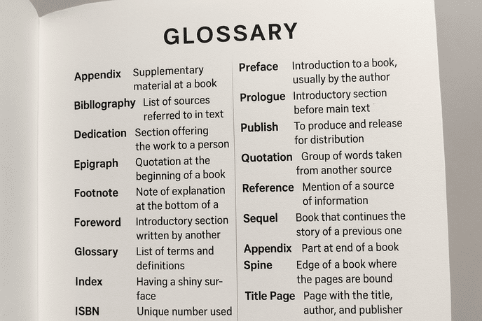 <p><strong>Glossary</strong> </p>