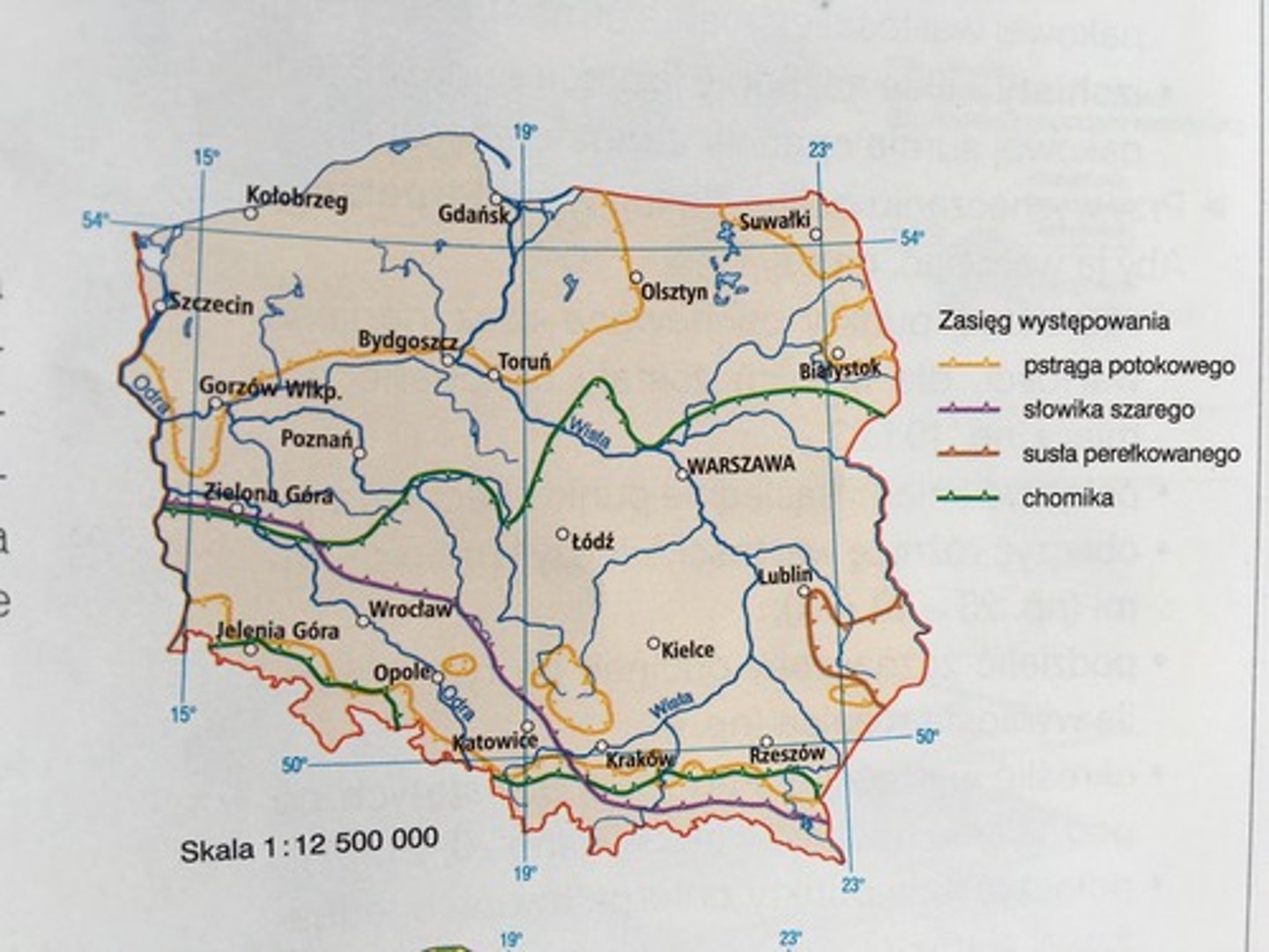 <p>zaznaczenie za pomocą linii czy barw obszaru rozprzestrzeniania się zjawiska</p>