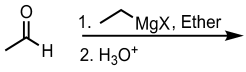<p>Addition of a Grignard Reagent to an Aldehyde</p>
