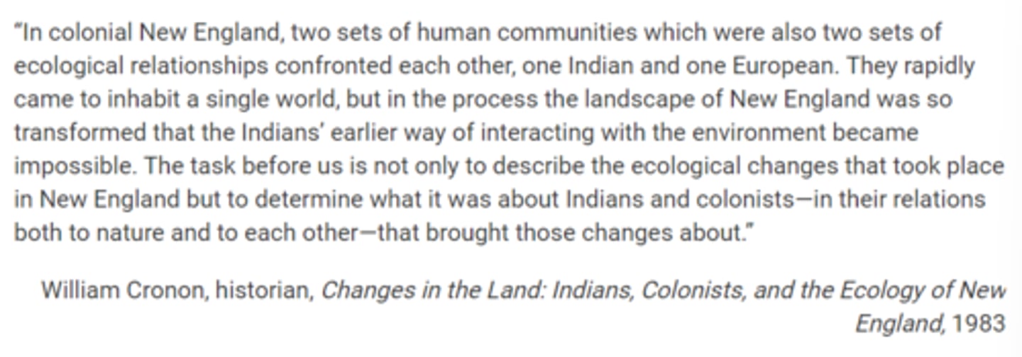 <p>Which of the following best supports the general argument in the excerpt about how Europeans changed North America?</p><p>A. The emergence of racially and culturally mixed populations</p><p>B. The efforts to restrict settlement beyond the Appalachian Mountains</p><p>C. The spread of maize agriculture</p><p>D. The establishment of fenced fields on family farms</p>