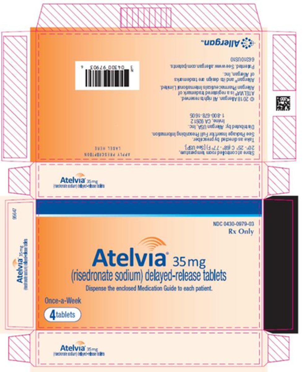 <p>risedronic acid (bisphosphonate)</p>
