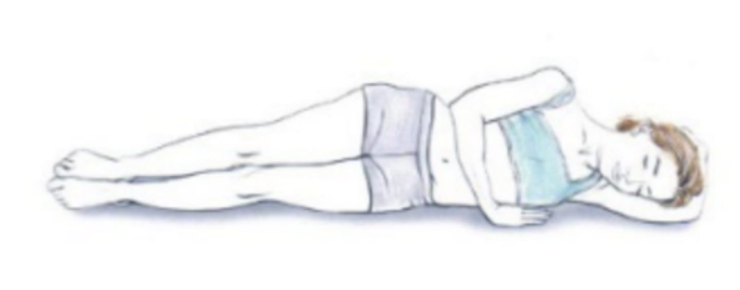<p>it is utilized for a variety of surgical procedures including thoracic, hip, and shoulder surgery.</p><p>***remember to identify starrting with "left/right X position"</p><p>Recumbent position with a horizontal CR Named</p><p>according to the body surface on which the patient</p><p>is lying</p>