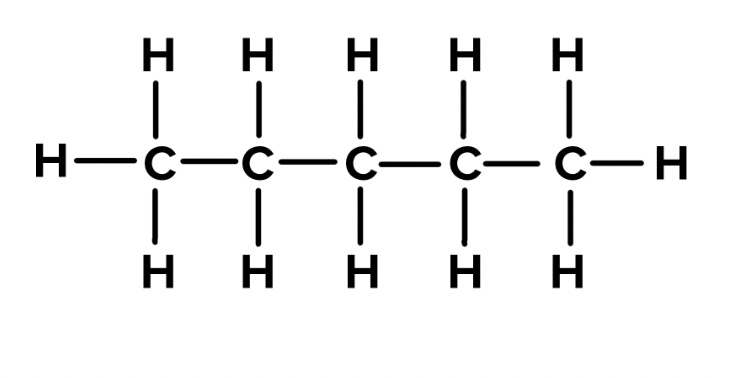 <p>C5H12 - CH3(CH2)3CH3</p>