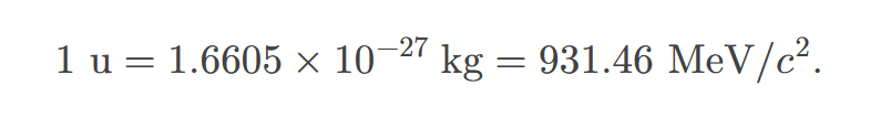 <p>1/12 of the mass of a carbon-12 atom. </p>