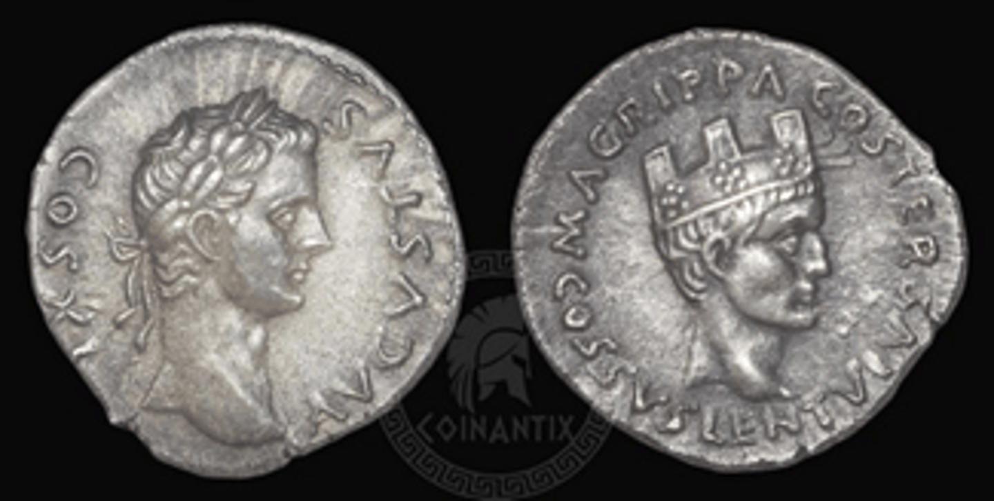 <p>Award given to Roman who saved the life of another Roman in battle - symbolises Augustus as saving individuals and entire society (saviour), strong military leader</p>