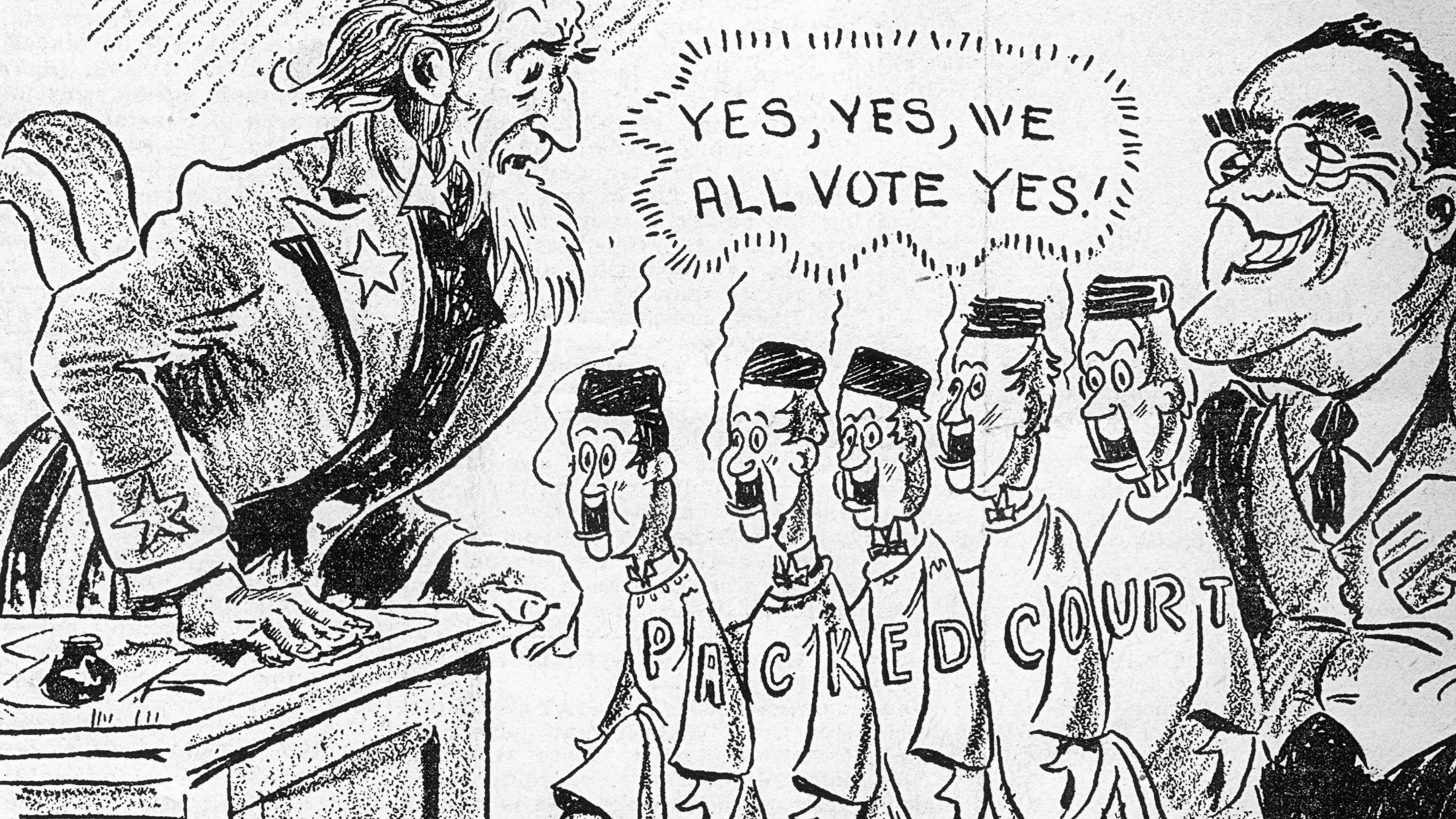 this political cartoon implies that president roosevelt is