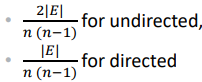 <p>A measure between 0 and 1 that indicates how heavily connected its nodes are</p>