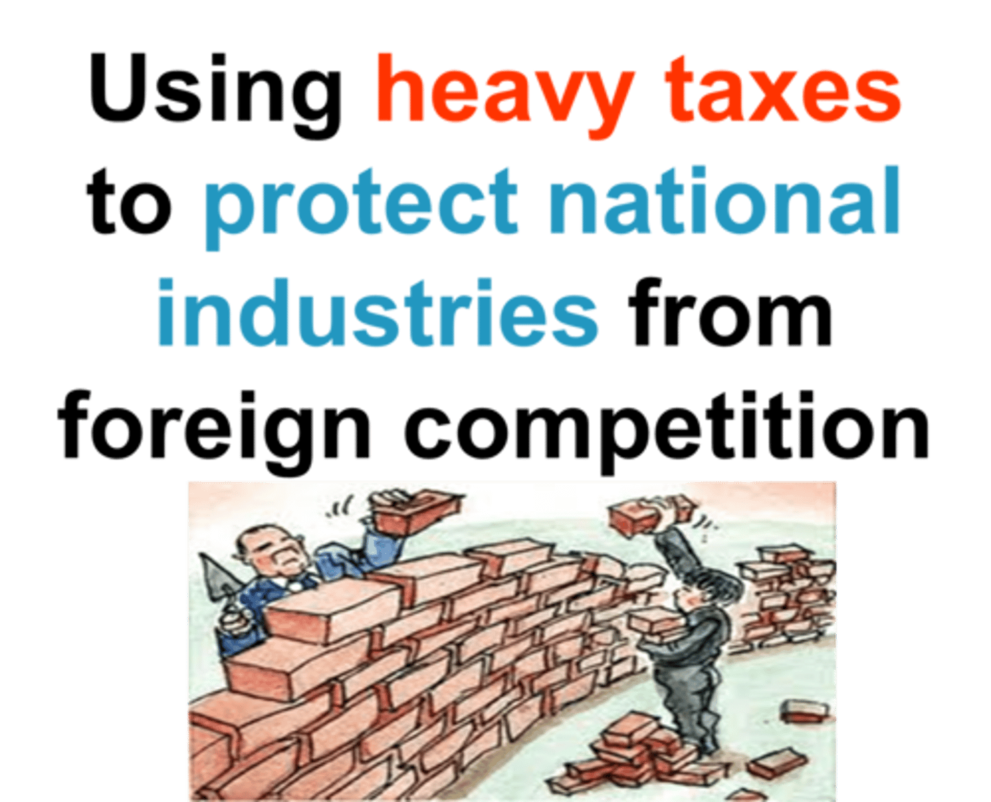 <p>This was part of Federalist Alexander Hamilton's economic plan. The term for new and developing industries, which were supported by placing high tariffs on imported goods. (p. 110)</p>
