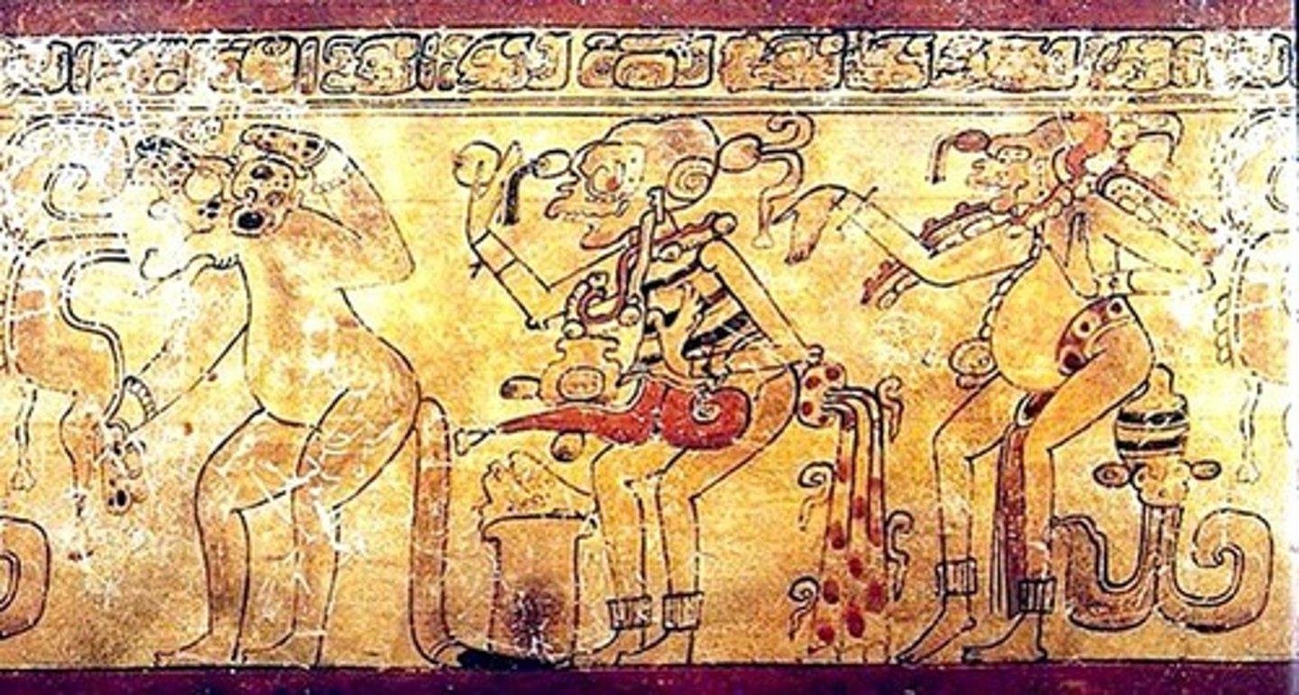 <p>believing in many gods</p>