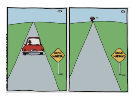 <p>this picture is an example of the monocular cue </p>