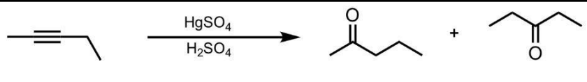 <p>What’s added: 1 O atom </p><p>Rearrangement: Not possible </p><p>Do know that this reaction produces enols, which then tautomerize to form ketones.</p>